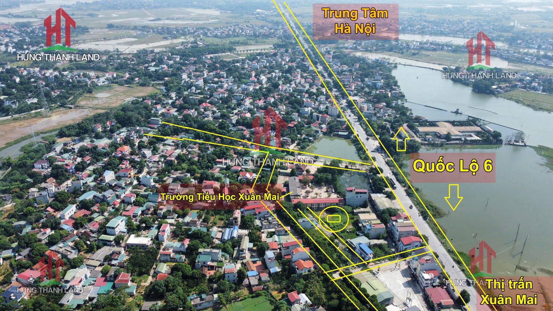 Hình ảnh Hàng hiếm – lô đất cạnh trường tiểu học thị trấn Xuân Mai 67m2