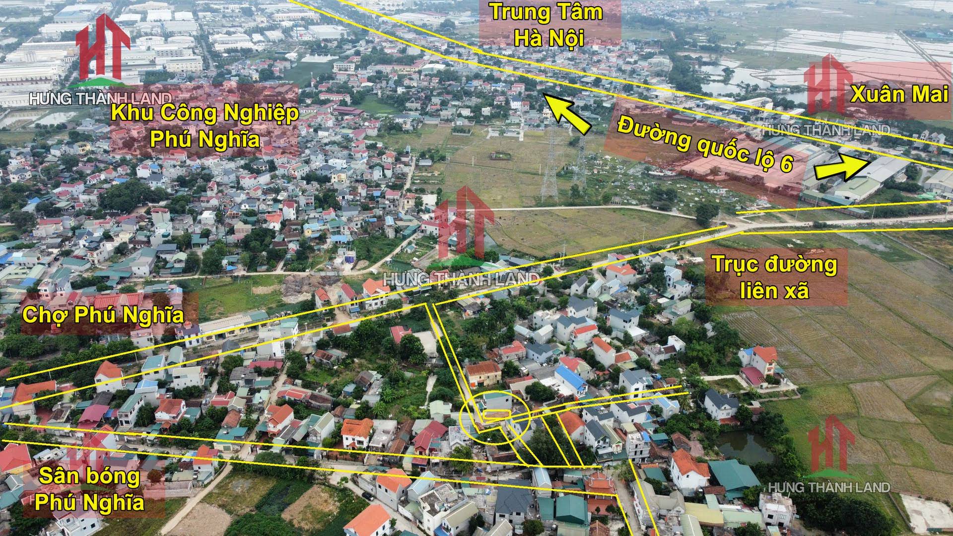 Hình ảnh Chủ nhà nhờ bán mảnh đất lô góc ở ngay cạnh khu công nghiệp Phú Nghĩa diện tích 80.8m2