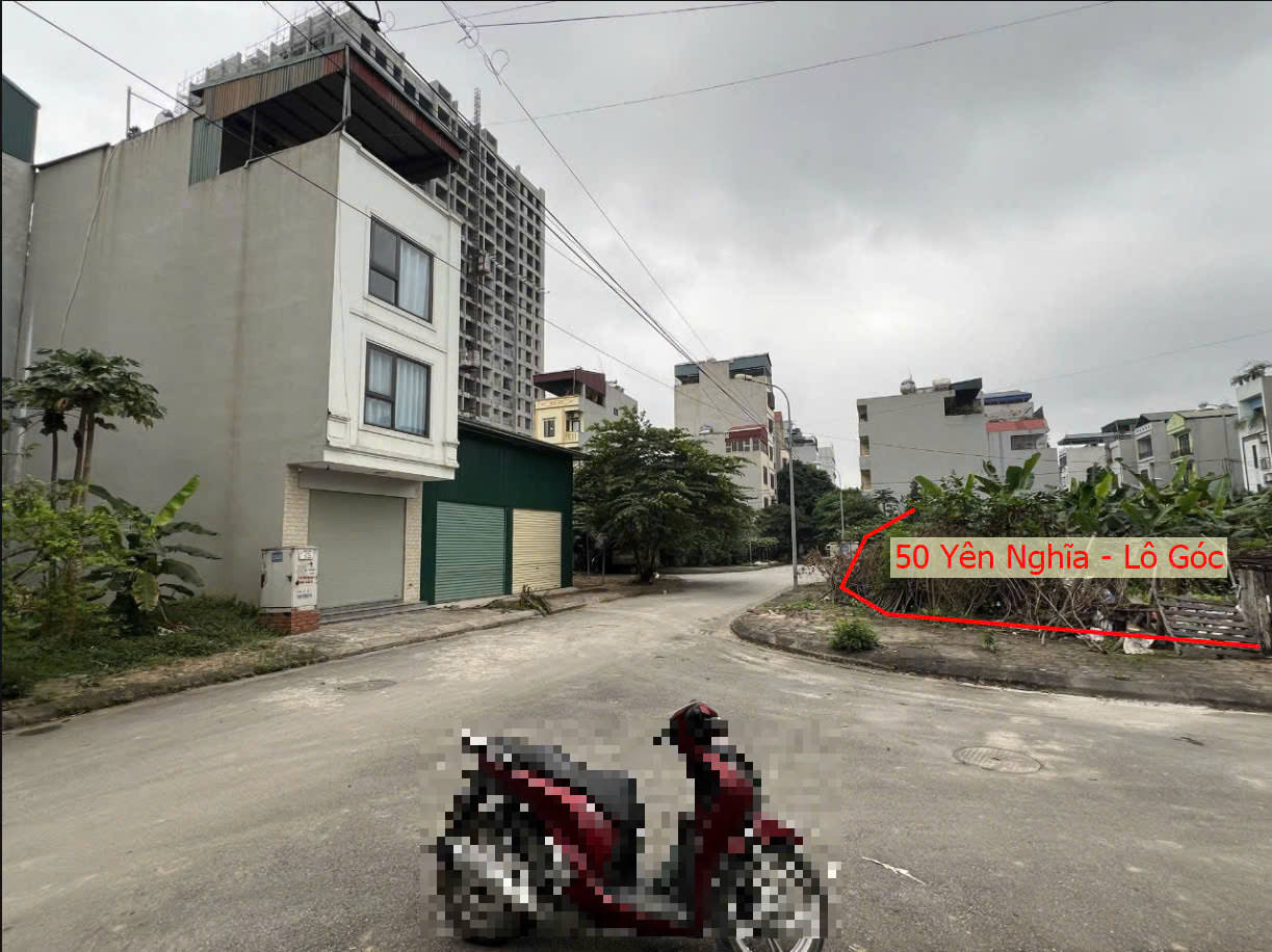 Hình ảnh Bán Lô Góc 2 Mặt Tiền Thuộc Đất Dịch Vụ Khu B Yên Nghĩa Gần QL6A