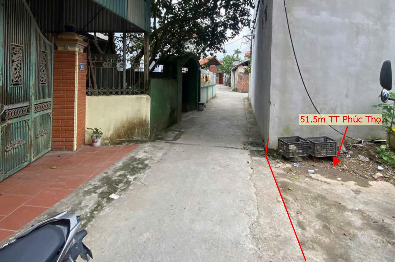 Hình ảnh Bán Lô Đất 51.5m Tại TT Phúc Thọ Bám Đường Bê Tông Ô Tô Vào Tận Đất Dân Cư Đông Đúc Đầy Đủ Tiện Ích Xung Quanh Giá Đầu Tư