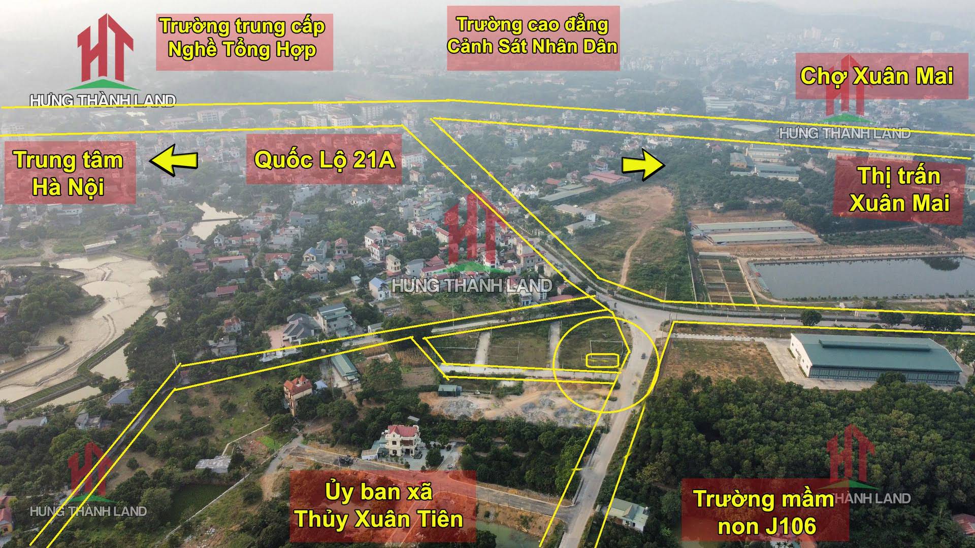 Hình ảnh Đất đấu giá lô góc đồi K6 mặt đường kinh doanh xã Thủy Xuân tiên 152m2