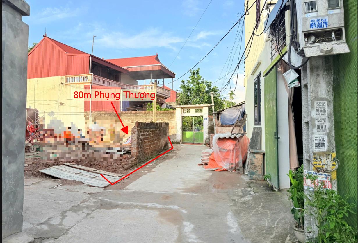 Hình ảnh Bán Lô Đất 80m Tại Phụng Thượng Phúc Thọ Bám Đường Bê Tông Dân Cư Đông Gần Chợ Trường Học Giá Đầu Tư