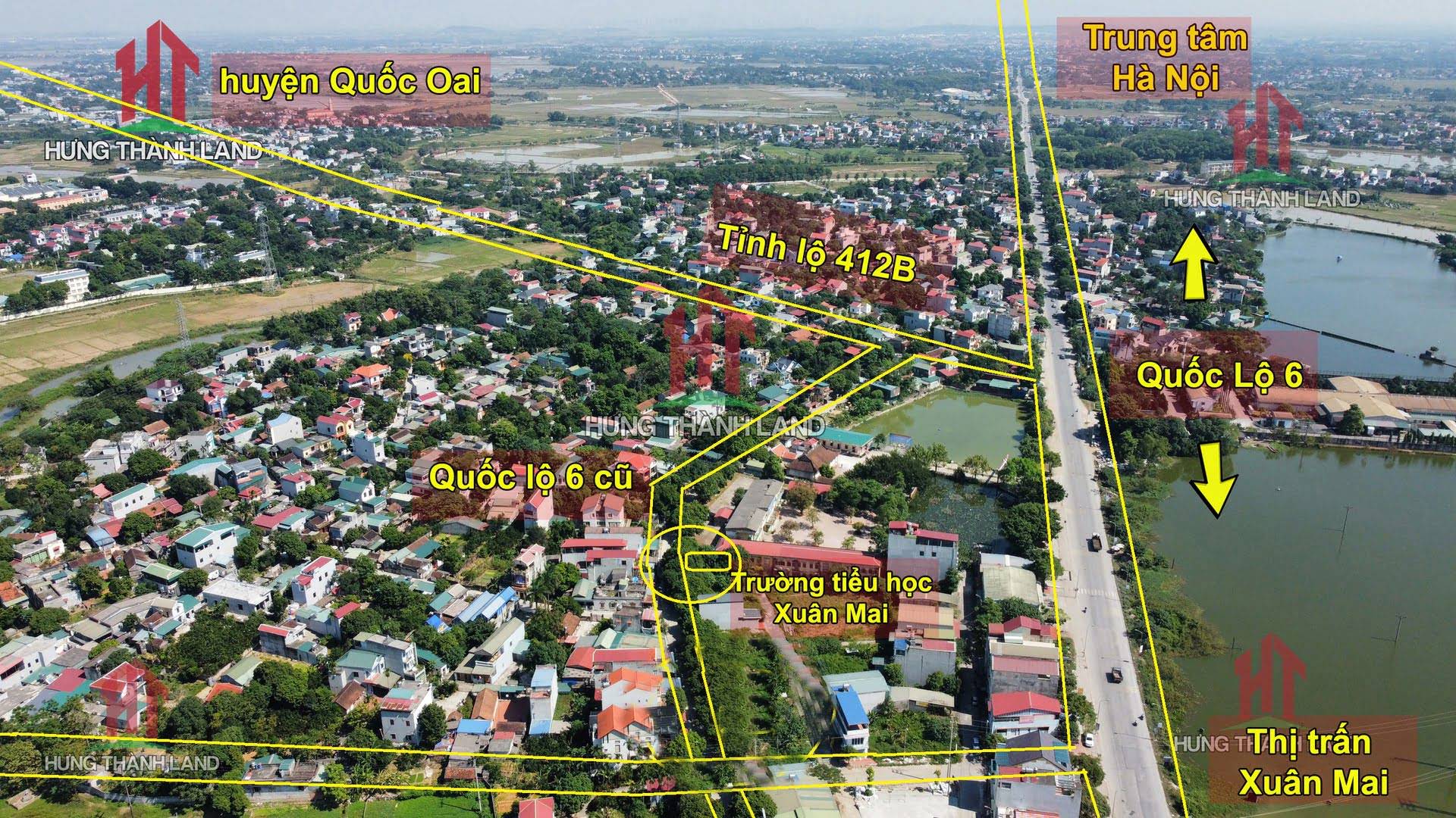 Hình ảnh Mảnh đất mặt đường kinh doanh ngay cổng sau trường tiểu học Xuân Mai 77.5m2