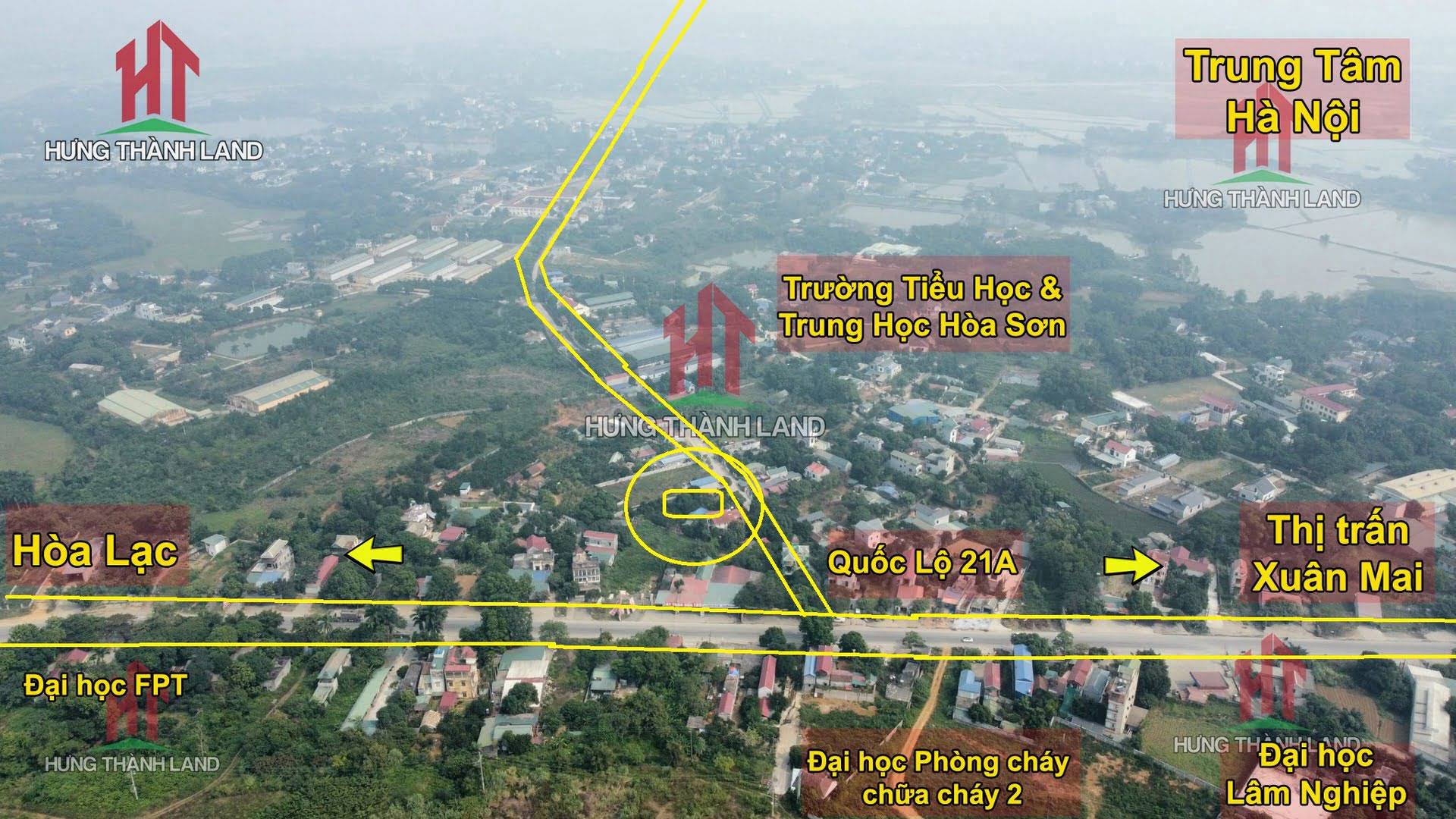 Hình ảnh Lô đất nghỉ dưỡng ở trung tâm xã Hòa Sơn huyện Lương Sơn 160m2 đường 2 ô tô đi