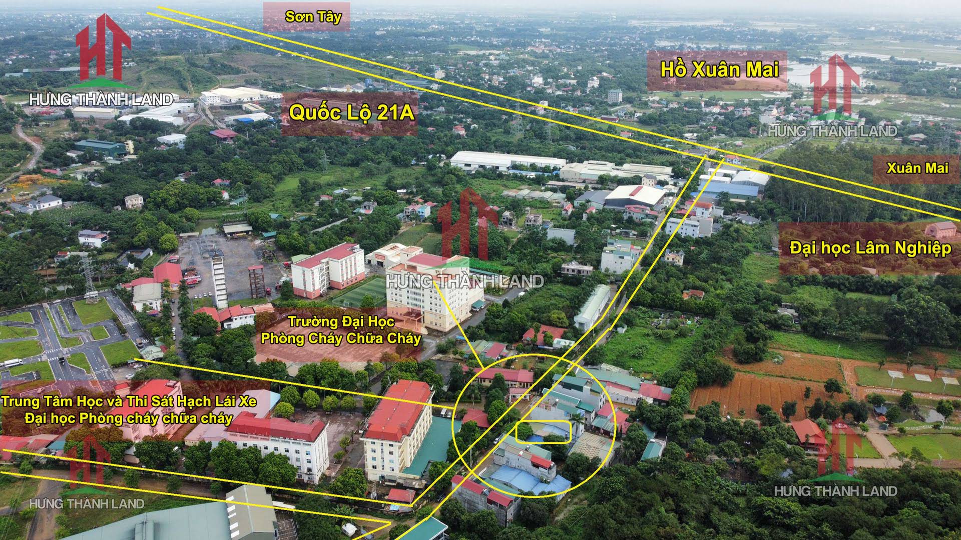 Hình ảnh mảnh đất siêu đẹp ngay đối diện trường đại học phòng cháy chữa cháy 200m2
