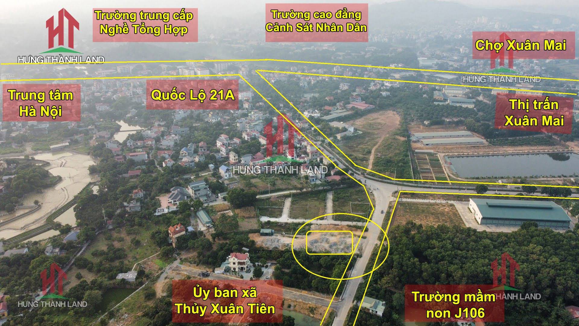 Hình ảnh Lô đất mặt đường kinh doanh xã Thủy Xuân Tiên 474m2 ngay cạnh khu đất đấu giá của xã