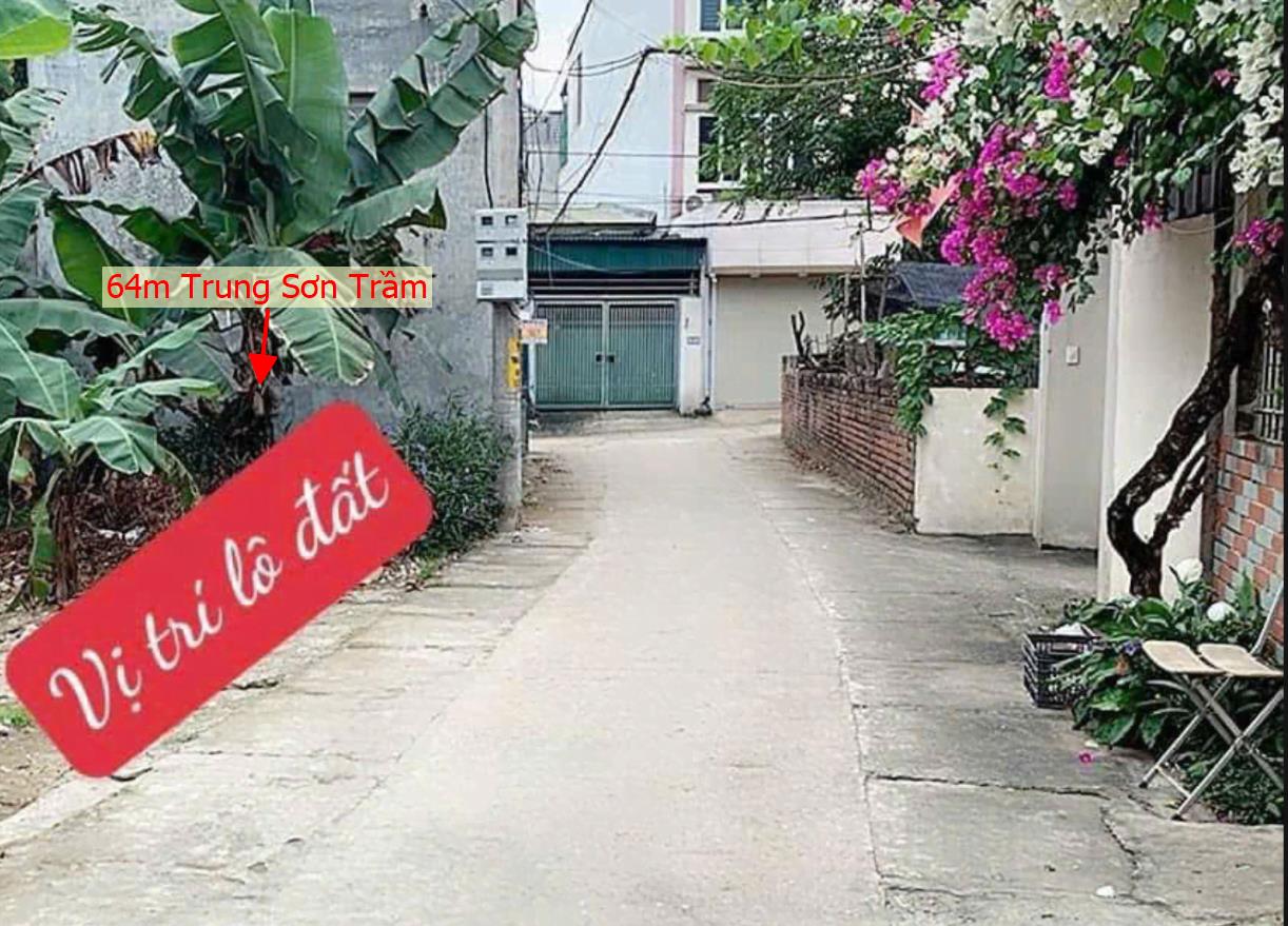 Hình ảnh Bán Lô Đất 64m Tại Trung Sơn Trầm Bám Đường Bê Tông Ô Tô Vào Tận Đất Dân Cư Cách Ql21 100m Dân Cư Đông Đúc Giá Đầu Tư