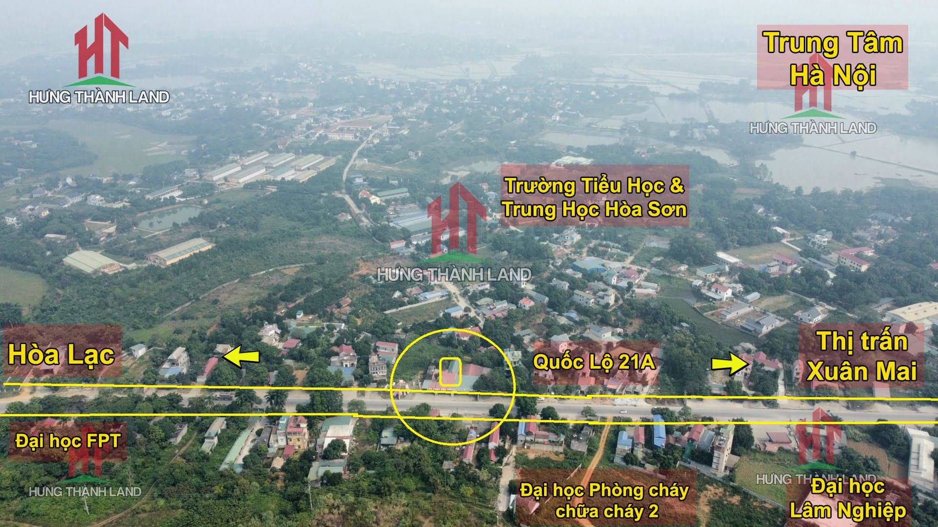 Hình ảnh Mảnh đất mặt đường kinh doanh quốc lộ 21A tặng nhà có sẵn 84.7m2 ở Hòa Sơn Lương Sơn