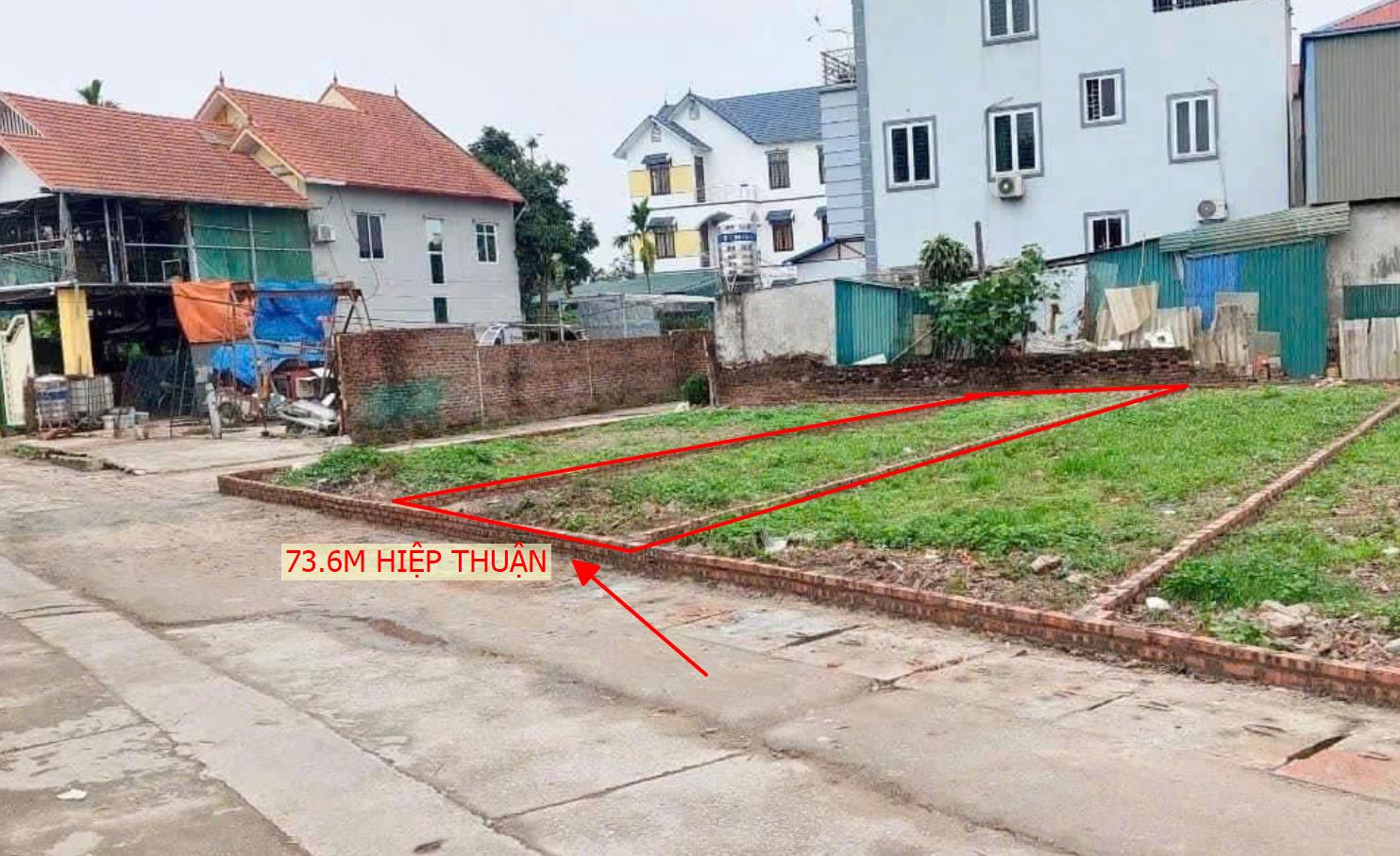 Hình ảnh Bán lô Đất 73.6m Tại Hiệp Thuận Phúc Thọ Ô Tô Vào Tận Đất View Hồ Thoáng Mát Gía Đầu Tư