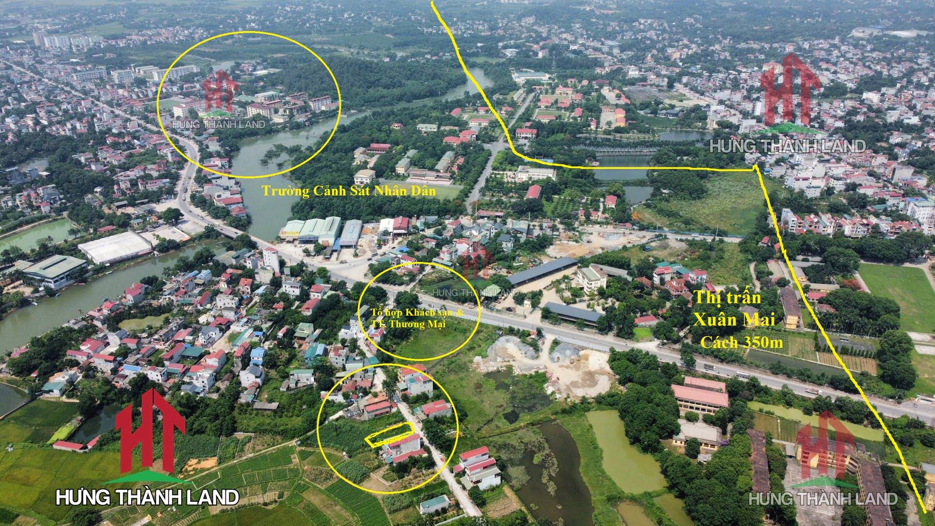 Hình ảnh Nhà dân muốn bán mảnh đất 100m2 ở trung tâm thị trấn Xuân Mai