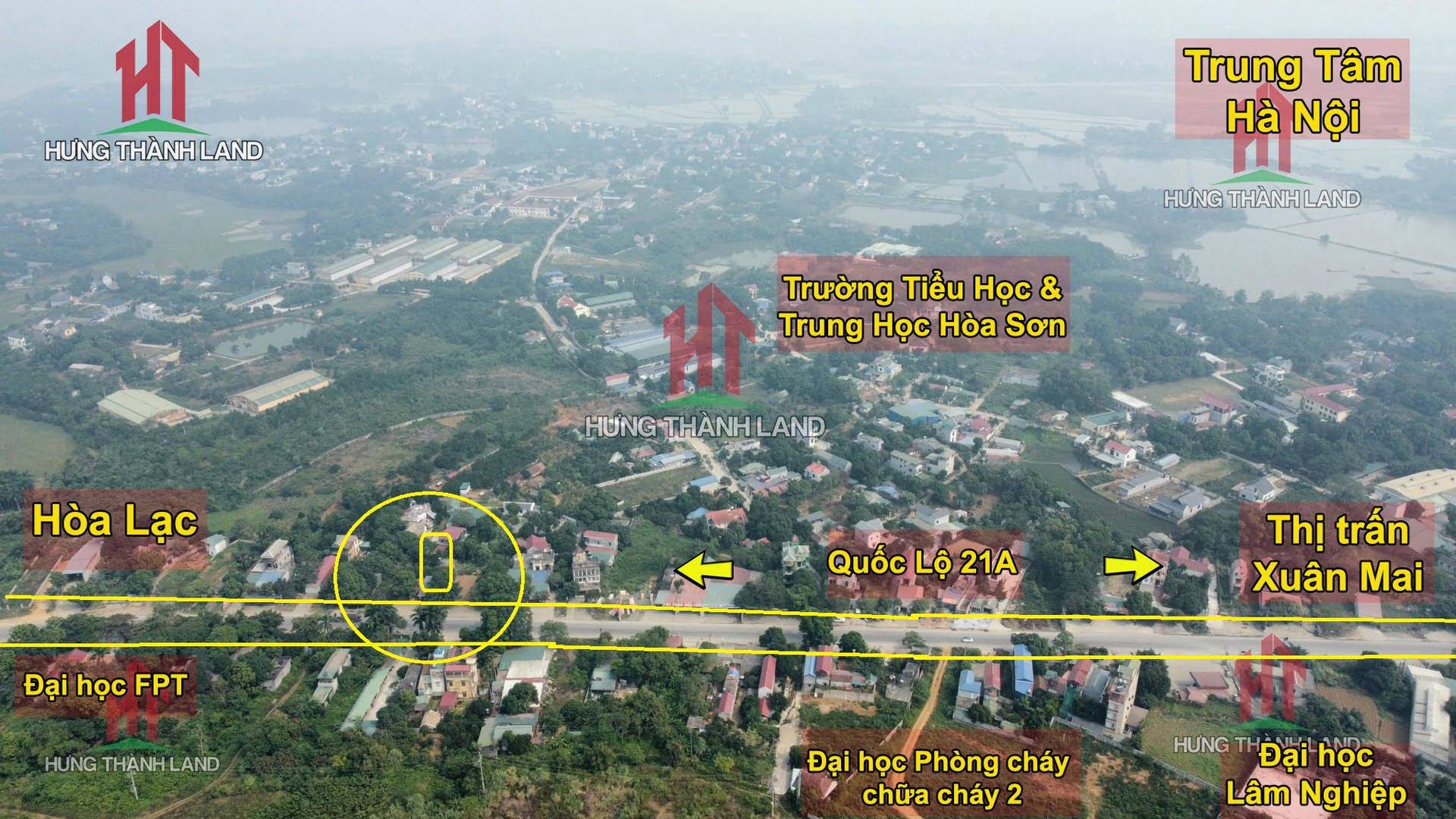 Hình ảnh Hàng hiếm lô đất mặt đường có sẵn nhà xưởng kiên cố ở quốc lộ 21A xã Hòa Sơn huyện Lương Sơn